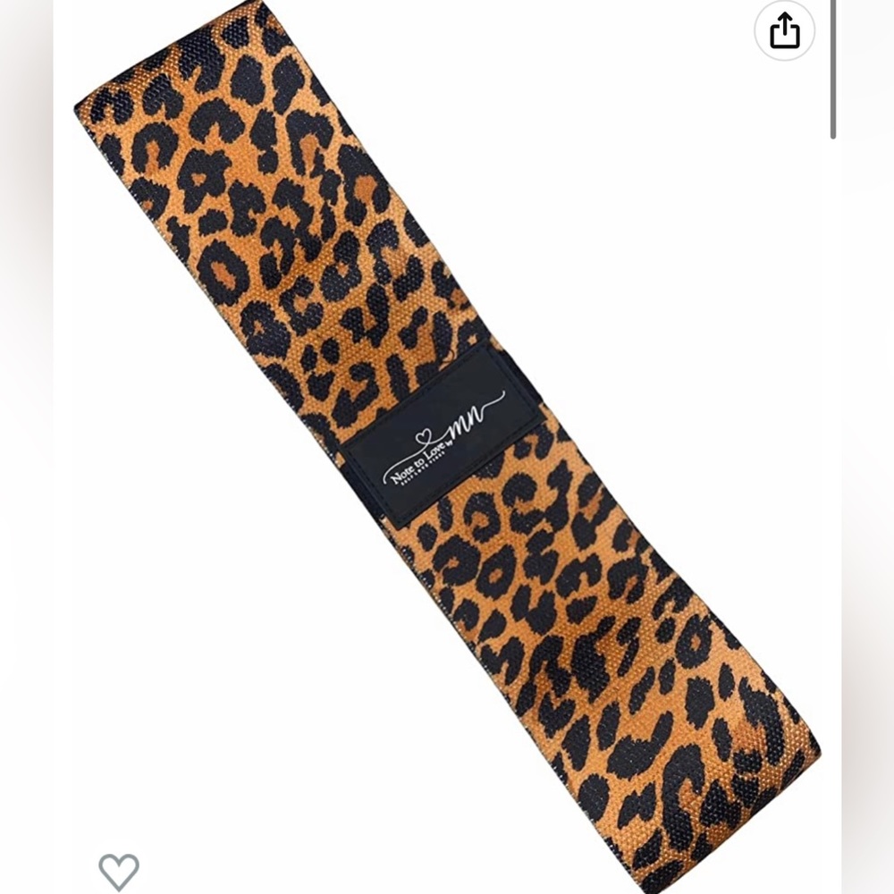 Leopard non slip booty band/resistence band